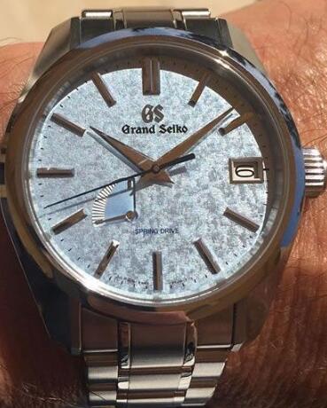 Grand Seiko SPRING DRIVE ICE BLUE DIAL SBGA387 Replica Watch